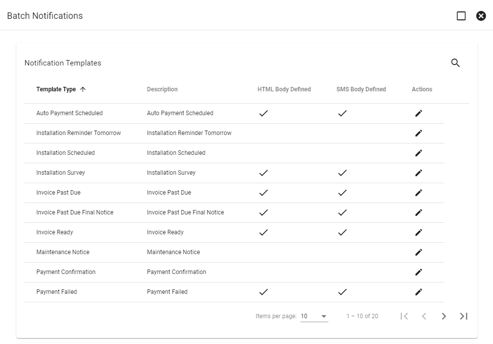 Batch Notifications :: Vision Support