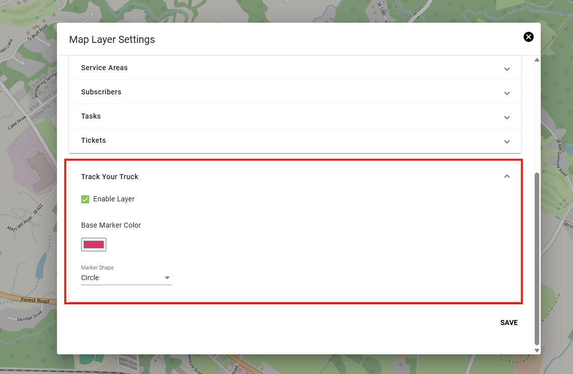 Track Your Truck Map Layer Settings.png